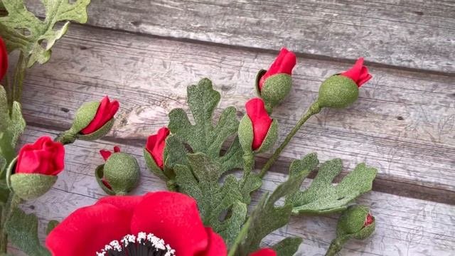 Poppies From Foamiran/Маки из фоамирана