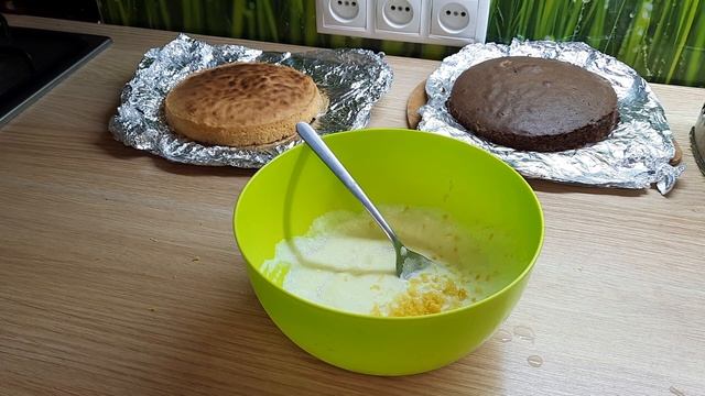 Торт "Птичье молоко" с манкой. Мамины рецепты. #торт #птичьемолоко #вкусныйторт #cake