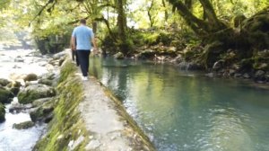 Абхазия/ Побывали в пещере/ Форелевое хозяйство на Черной речке/ Мчишта