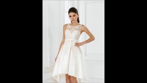 Короткие свадебные платья