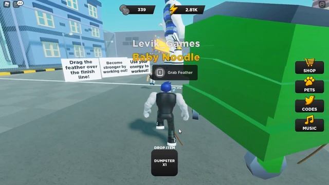 Тренирую Дрища в Roblox Strongman Simulator Стронгмен Симулятор смотреть онлайн