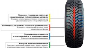 Зимняя резина Tunga Nordway 2.Шипованные шины Тунга.