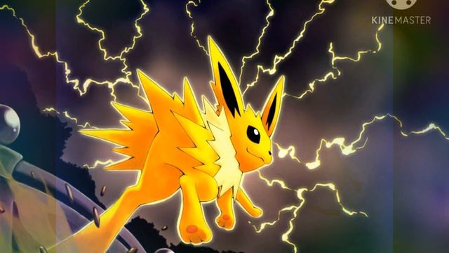 Покемон джолтеон из серебреной коллекции покемонв электрического типа 🦁⚡🌩️.