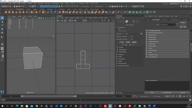 Часть 1 / UV развертка в Maya Autodesk