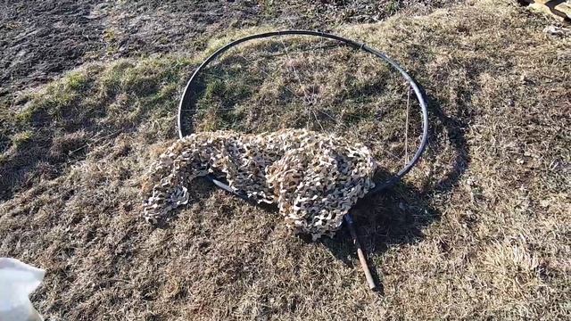 Изготовление крышки-люка для охоты на гуся в ямах, окопах на полях.  Где же гусь???