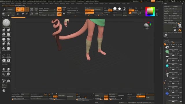 Как я создавал стилизованного 3D персонажа фурри в ZBrush смотреть онлайн
