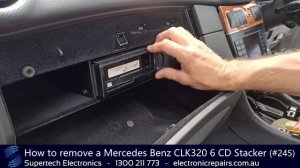 How to remove a Mercedes Benz CLK320 6 CD Stacker (#245)