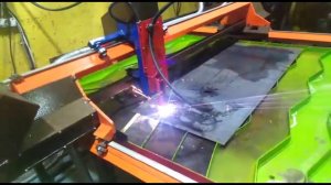 ЧПУ стол плазменной резки с водяным столом, водяной ванной.