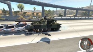 УГНАННЫЙ ТАНК РАЗРУШАЕТ ГОРОД! МАШИНА СМЕРТИ | BeamNG.drive