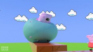 Daddy pig big tummy gets bigger and bigger! NOT FOR KIDS!🐷🐽