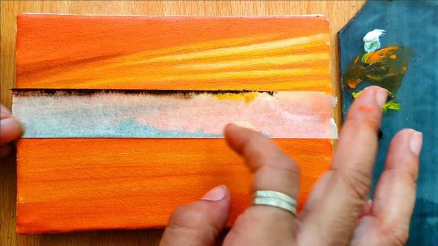 beautiful Sunset landscape painting / Acrylic Painting For Beginners / #acrylicpainting