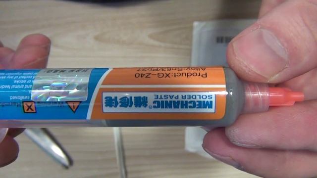 Качественная паяльная паста BGA  где купить для пайки микросхем посылка с Aliexpress