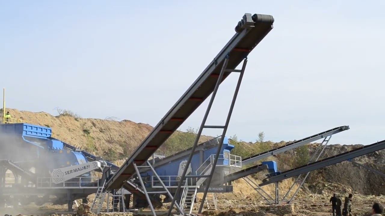 Мобильный дробильно-сортировочный комплекс Ser Mining Турция. #дробильноеоборудование #дробилка