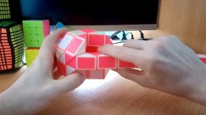 Огромная змейка Рубика (72 элемента)! Как собрать шарик из змейки Рубика)