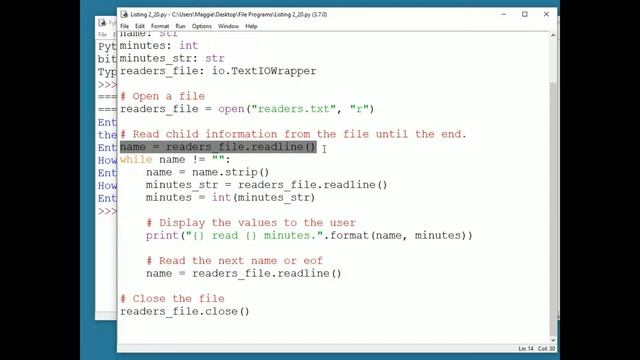 File processing in Python; Practice links! No music; Objects & Games with Python Chapter 2 Video 11