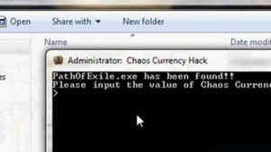 Path of Exile Chaos Currency Hack (CCH) v1.0.1