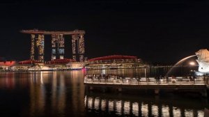 4k⁶⁰ | Marina Bay Sand & Merlion | Timelapse