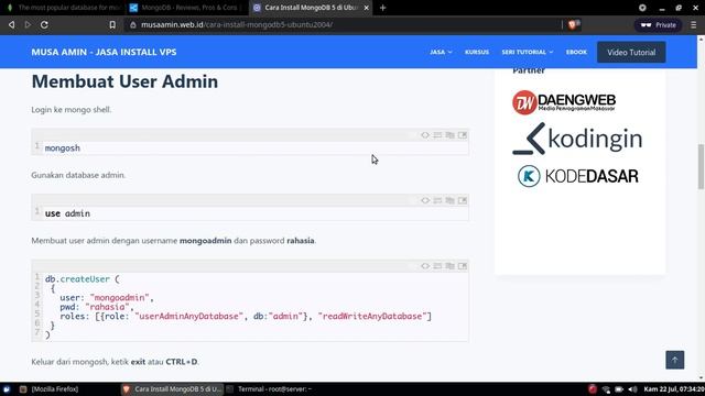Install MongoDB 5 di Ubuntu 20.04 смотреть онлайн