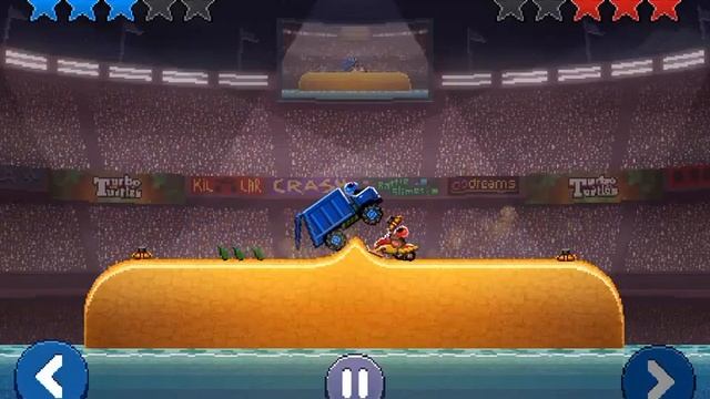 Drive Ahead! Replay: Мусоровоз vs. Снегоход. смотреть онлайн