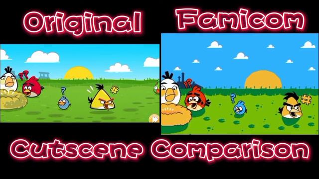 Angry Birds - Opening Cutscene (Comparison) Original vs. Famicom Cutscene смотреть онлайн