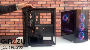 Обзор корпусов от GINZZU. Model: CL150, CL180, CL190, CL200, CL250, CL280, CL300, CL500, CL600.