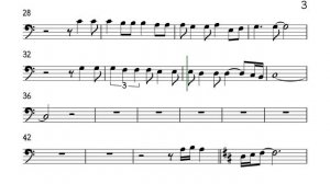 Solamente Una Vez Cello Trombone Sheet Music Backing Track Play Along Partitura