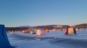 Рыбалка на Кольском Полуострове. Ловим сига и корюшку на озере Имандра.