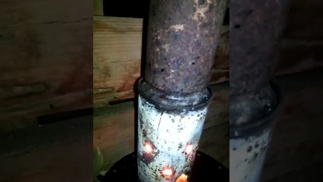 Простейшая печь на отработке