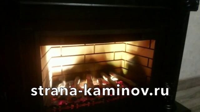 Электрокамин в цвете мокко