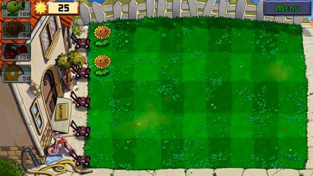 "Растения против зомби" 3-4 уровень