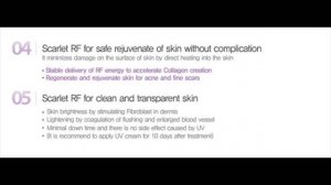 Beauty Equipment Introducing Scarlet Fractional RF (Microneedle)