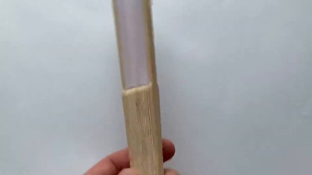 Веер Белый натуральный тканевый деревянный смотреть онлайн