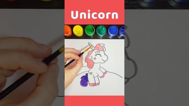 Drawing a unicorn | drawing trainingstep|  by step guide | Children Drawing | study | animals