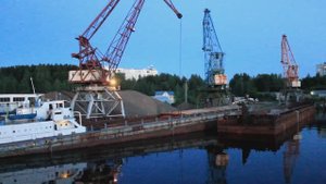 Порт города Чвйковский Пермский край