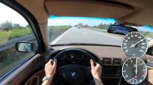BMW E39 530I 231HP POV DRIVE ON GERMAN AUTOBAHN NO LIMIT (4K TEST DRIVE)