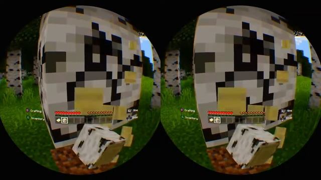 Майнкрафт для 3д очков (VR).используйте реально работает сылка на видео в комментарии.