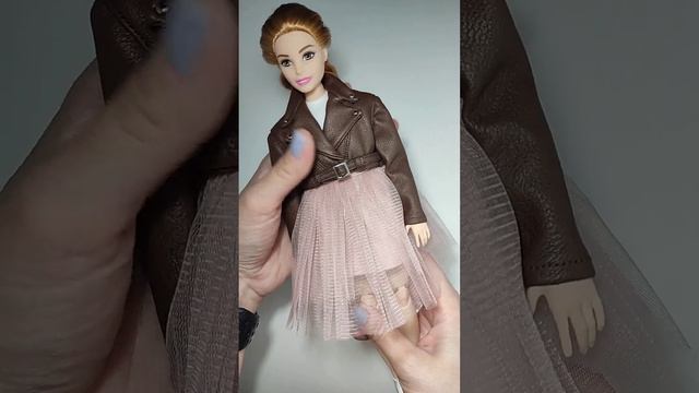 Кож.куртка, топ, юбка из фатина для барби пышка curvy смотреть онлайн