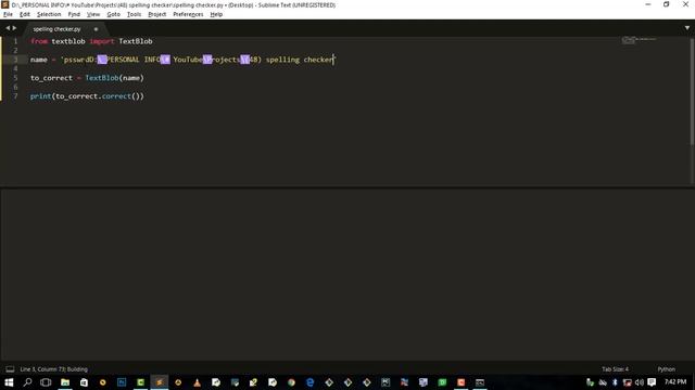 Spelling Checker Program Using Python | Beginner Tutorial