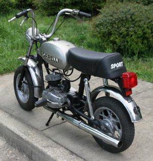 Выезд мини мокика.