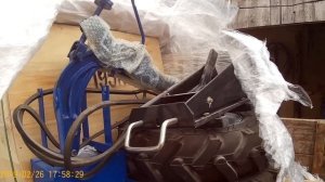 Мотоблок дизельный  ТАТА Т121 Е 15 л.с: купили распаковываем  часть 1