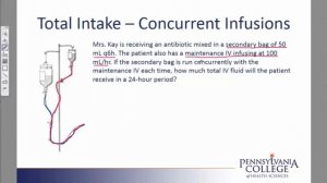 Total Intake #1 - Concurrent Infusion Problem 1