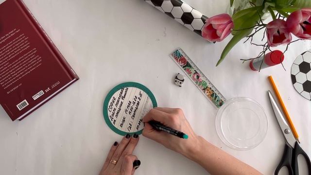 Приглашение на день рождения. Футбольная тематика. DIY.