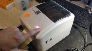 problem with xprinter 420b. stuck on purple light