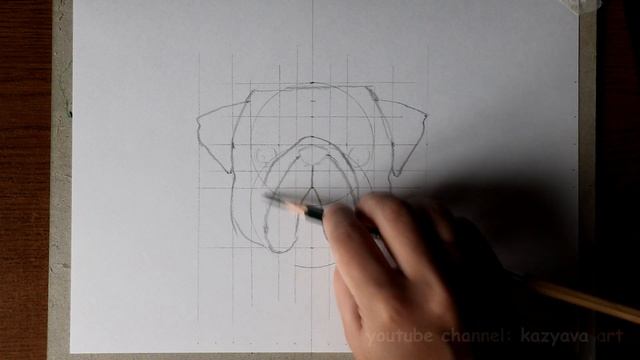 Как нарисовать МОПСА карандашом. Поэтапный мастер-класс
