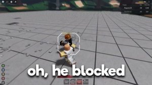 Using AIMLOCK in Roblox Saitama Battlegrounds