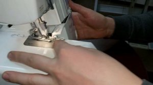 Janome ML 714, декоративный FLAT LOCK через лапку для потайной строчки