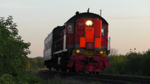 ТЭМ2-1567 с пригородным поездом Моршанск - Вернадовка