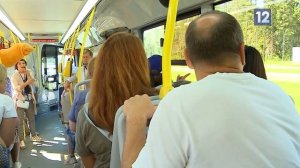 Автобусы № 9 вышли на маршрут по Архангельскому мосту в Череповце