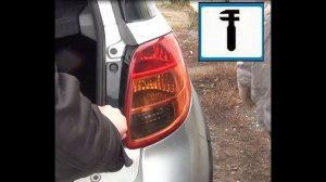 Снятие задней блок фары Suzuki sx4