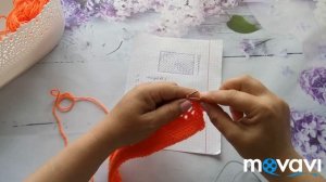 Ажурный чепчик с круглой макушкой для новорожденного малыша от 0-3 мес.